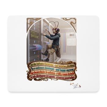 Heuschrecke JOGUE Software Entwickler IT Pop Art - Mousepad (Querformat) - Weiß - Vorne