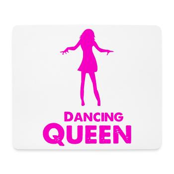 Tanzende Königin Silhouette - Mousepad (Querformat) - Weiß - Vorne