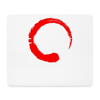 Fallen Sie siebenmal herunter Japanische Zitat-Kanji-Wörter - Mousepad (Querformat) - Weiß - Vorne