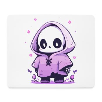 Cute Halloween Skeleton - Cute Scary Design - Mouse Pad (horizontal) - white - Front