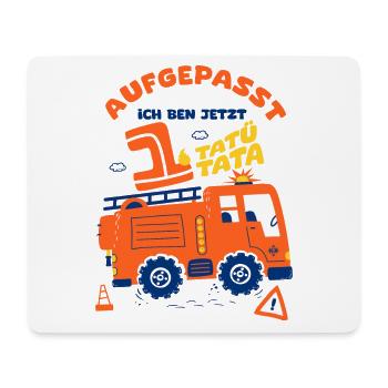 Feuerwehrmann 1 Jahr - Mousepad (Querformat) - Weiß - Vorne