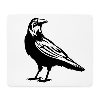 Corbeau - corbeau - Tapis de souris (format paysage) - blanc - Devant