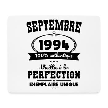 Anniversaire 30 ans - Septembre 1994 Perfection - Tapis de souris (format paysage) - blanc - Devant