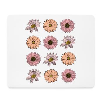 Blume pastell Blume Blumen pastell Blumen flieder - Mousepad (Querformat) - Weiß - Vorne
