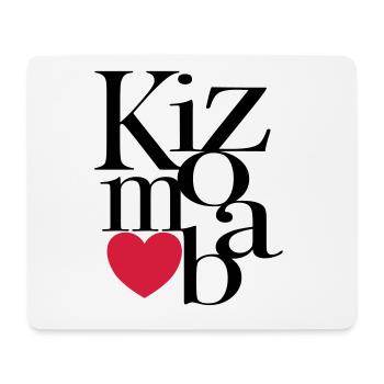 Kizomba Art - Kizomba Dance Shirt - Tapis de souris (format paysage) - blanc - Devant