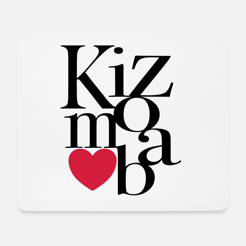 Kizomba Art - Kizomba Dance Shirt - Mousepad (Querformat) - Weiß
