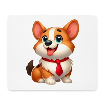 Corgi 17 - Mousepad (Querformat) - Weiß - Vorne
