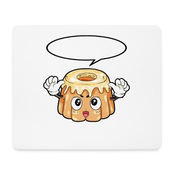 Pudding Essen Feinschmecker Geschenk - Mousepad (Querformat) - Weiß - Vorne