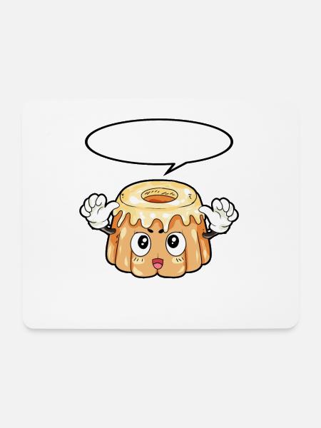 Pudding Essen Feinschmecker Geschenk - Mousepad (Querformat) - Weiß