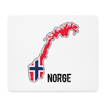 Norwegen, Skandinavien, Flagge, Umriss - Mousepad (Querformat) - Weiß - Vorne