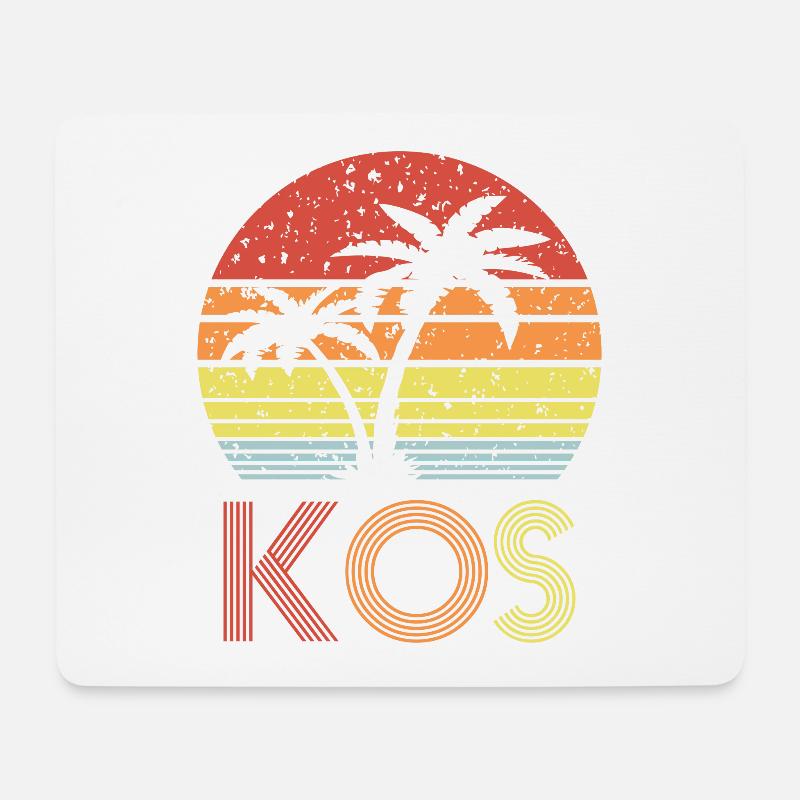 Kos - Mousepad (Querformat) - Weiß