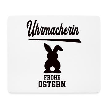 Uhrmacherin Frohe Ostern Oster Outfit Uhrmacher - Mousepad (Querformat) - Weiß - Vorne