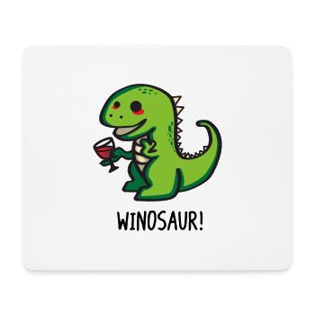 Winosaurier - Mousepad (Querformat) - Weiß - Vorne