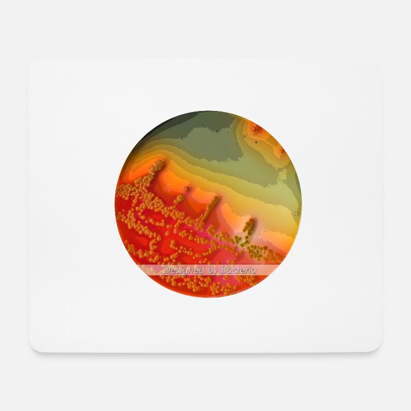DESIGNED BY BACTERIA Edition 3 - Mousepad (Querformat) - Weiß