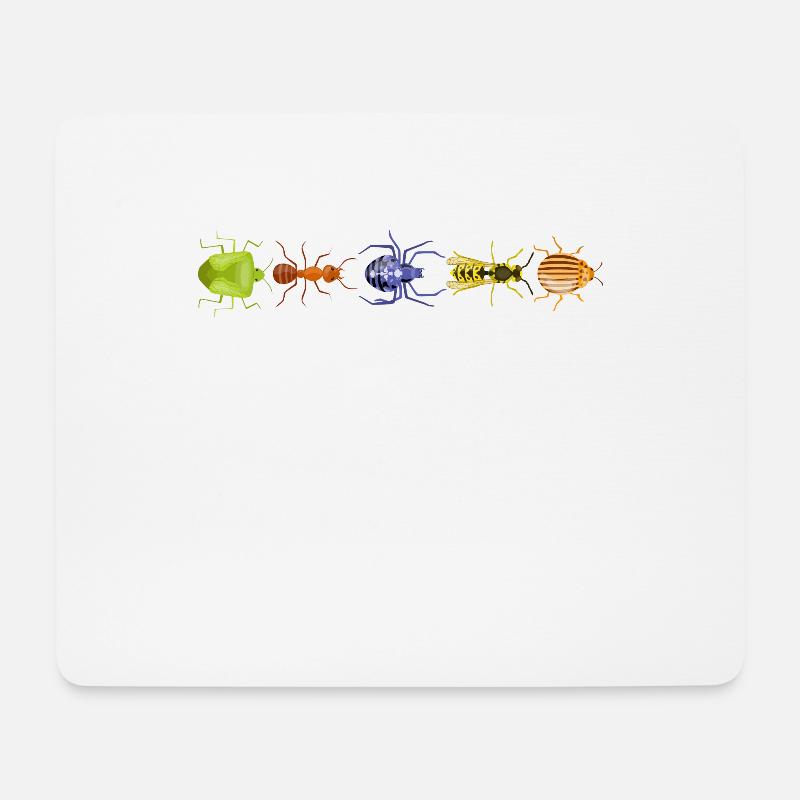 Insekten Sammlung Insekt Spinne Biene Ameise Shirt - Mousepad (Querformat) - Weiß