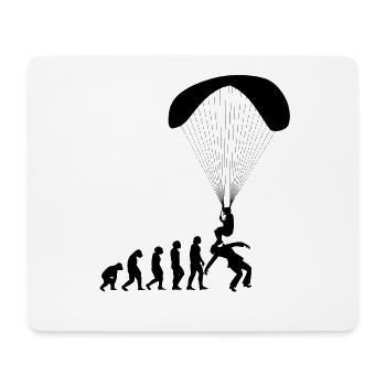 Evolution Paragliding Paraglider Paraglider Shirt - Mouse Pad (horizontal) - white - Front
