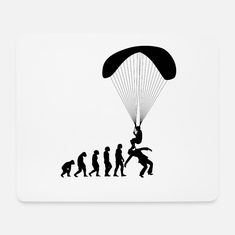 Evolution Paragliding Paraglider Paraglider Shirt - Mouse Pad (horizontal) - white