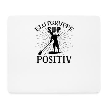 SUP Surfer Stand Up Paddle Surfing blood type sup - Mouse Pad (horizontal) - white - Front