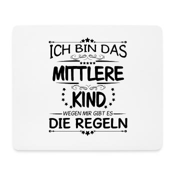 Familie Kinder mittleres Kind - Mousepad (Querformat) - Weiß - Vorne