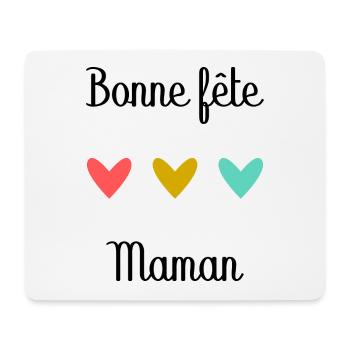 Bonne Fête Maman. Fête des mères - Tapis de souris (format paysage) - blanc - Devant