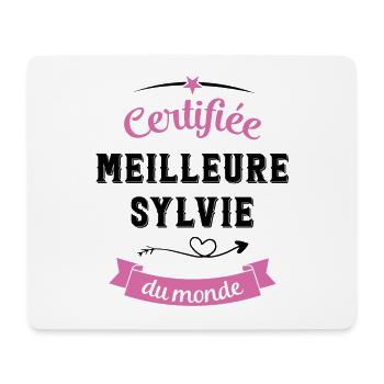 Meilleure Sylvie du Monde - Tapis de souris (format paysage) - blanc - Devant