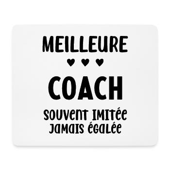Femme Meilleure Coach Humour entraineuse Cadeau - Tapis de souris (format paysage) - blanc - Devant