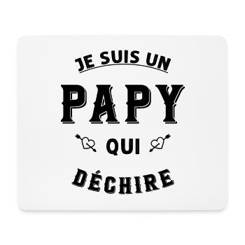 Je suis un papy qui déchire - Tapis de souris (format paysage) - blanc - Devant