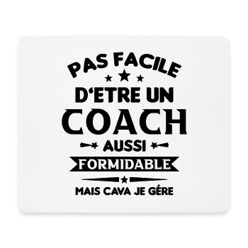 Coach Formidable Idée Cadeau Entraîneur Drôle - Tapis de souris (format paysage) - blanc - Devant