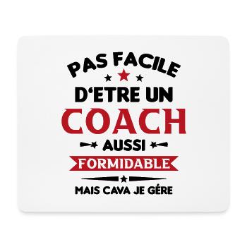 Coach Formidable Idée Cadeau Entraîneur Drôle - Tapis de souris (format paysage) - blanc - Devant