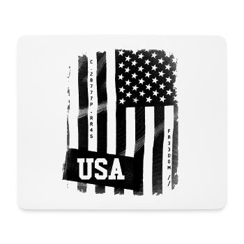 US Flag - Mouse Pad (horizontal) - white - Front