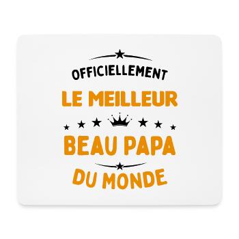 Officiellement Le Meilleur Beau-Papa Du Monde - Tapis de souris (format paysage) - blanc - Devant