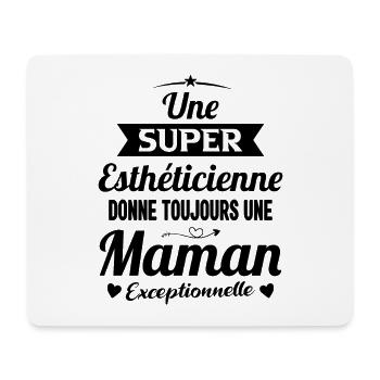 Esthéticienne future maman cadeau annonce mère - Tapis de souris (format paysage) - blanc - Devant