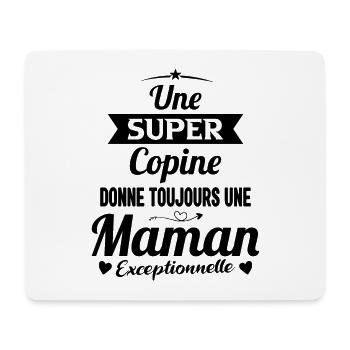 Copine future maman mère cadeau drôle naissance - Tapis de souris (format paysage) - blanc - Devant