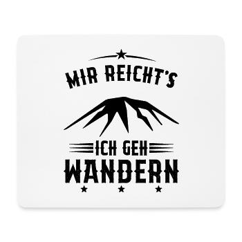 Assez je Vais Randonnée Cadeau montagnes vintage - Tapis de souris (format paysage) - blanc - Devant