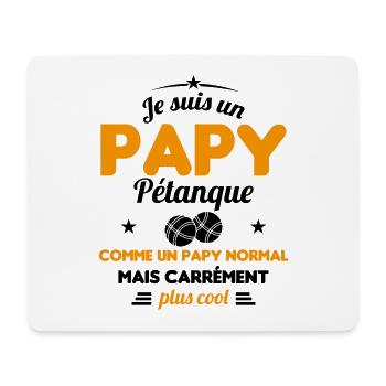 Un Papy Pétanque Comme Un Papy Normal - Tapis de souris (format paysage) - blanc - Devant