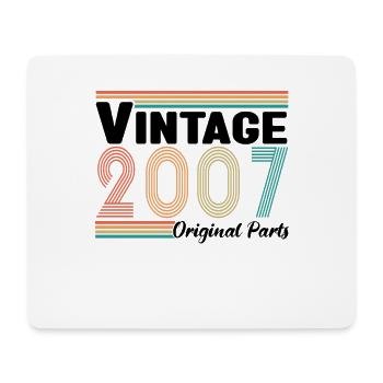 Vintage 2007 Original Parts Cadeau Anniversaire - Tapis de souris (format paysage) - blanc - Devant