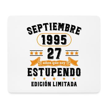 27 Ans Anniversaire Vintage Né(e) Septembre 1995 - Tapis de souris (format paysage) - blanc - Devant