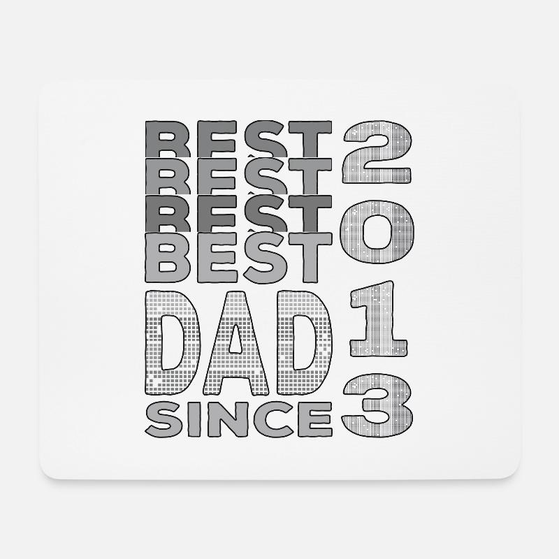 Bester Papa der Welt seit 2013 Vatertag Geburtstag - Mousepad (Querformat) - Weiß