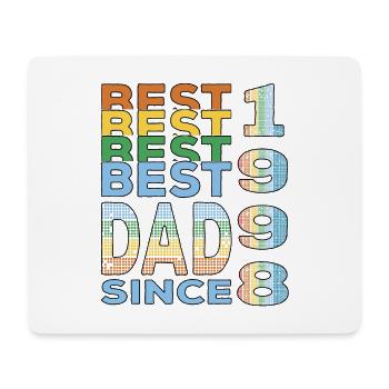 Bester Papa der Welt seit 1998 Vatertag - Mousepad (Querformat) - Weiß - Vorne