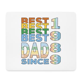 Bester Papa der Welt seit 1989 Vatertag - Mousepad (Querformat) - Weiß - Vorne