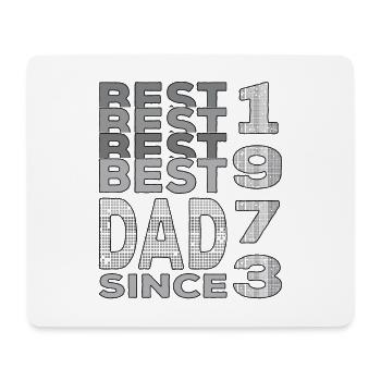 Bester Papa der Welt seit 1973 Vatertag Geburtstag - Mousepad (Querformat) - Weiß - Vorne