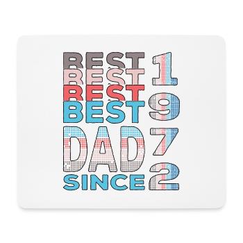 Bester Papa der Welt seit 1972 Vatertag Geburtstag - Mousepad (Querformat) - Weiß - Vorne