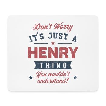 Es ist eine Henry-Sache - Mousepad (Querformat) - Weiß - Vorne