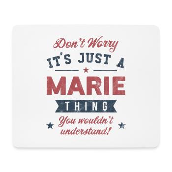 Its a Marie thing - Mouse Pad (horizontal) - white - Front