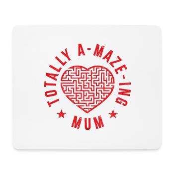 Maman totalement labyrinthique - Tapis de souris (format paysage) - blanc - Devant