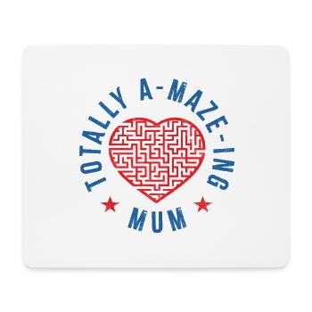 Maman totalement labyrinthique - Tapis de souris (format paysage) - blanc - Devant