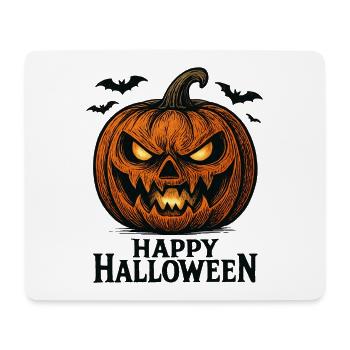 Grusel Kürbis Halloween Shirt - Mousepad (Querformat) - Weiß - Vorne
