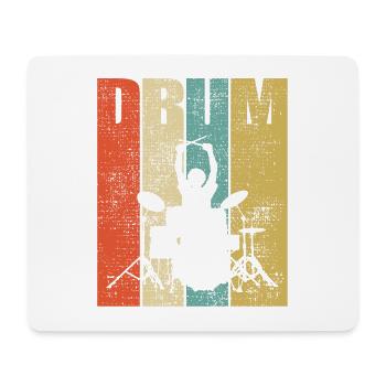 Schlagzeug Schlagzeuger Drumline Drumsticks - Mousepad (Querformat) - Weiß - Vorne