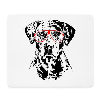 LOUISIANA CATAHOULA LEOPARD DOG Glasses Wilsigns - Mouse Pad (horizontal) - white - Front