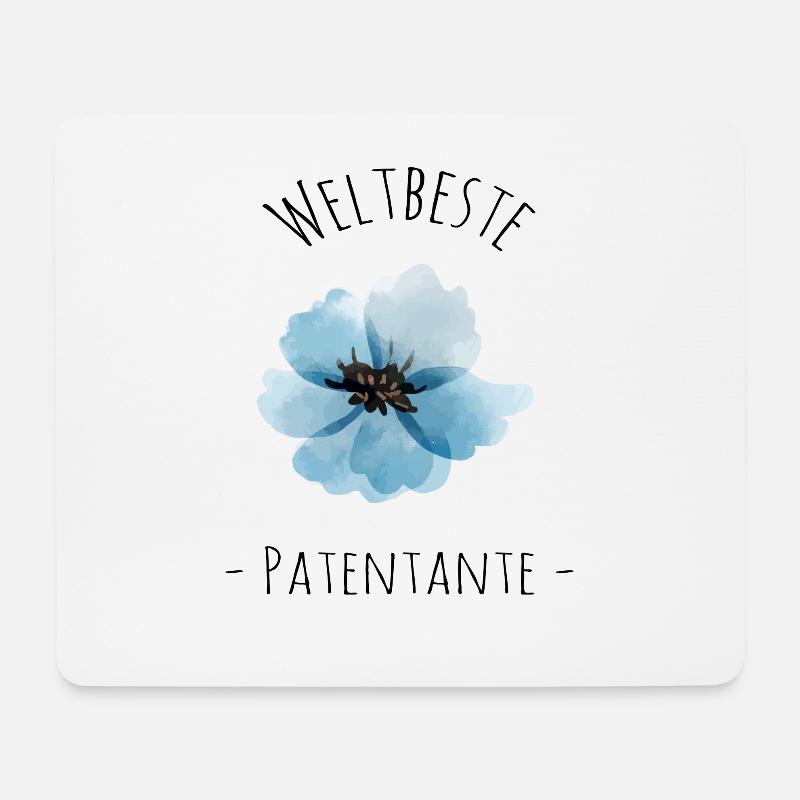 Weltbeste Patentante - Mousepad (Querformat) - Weiß